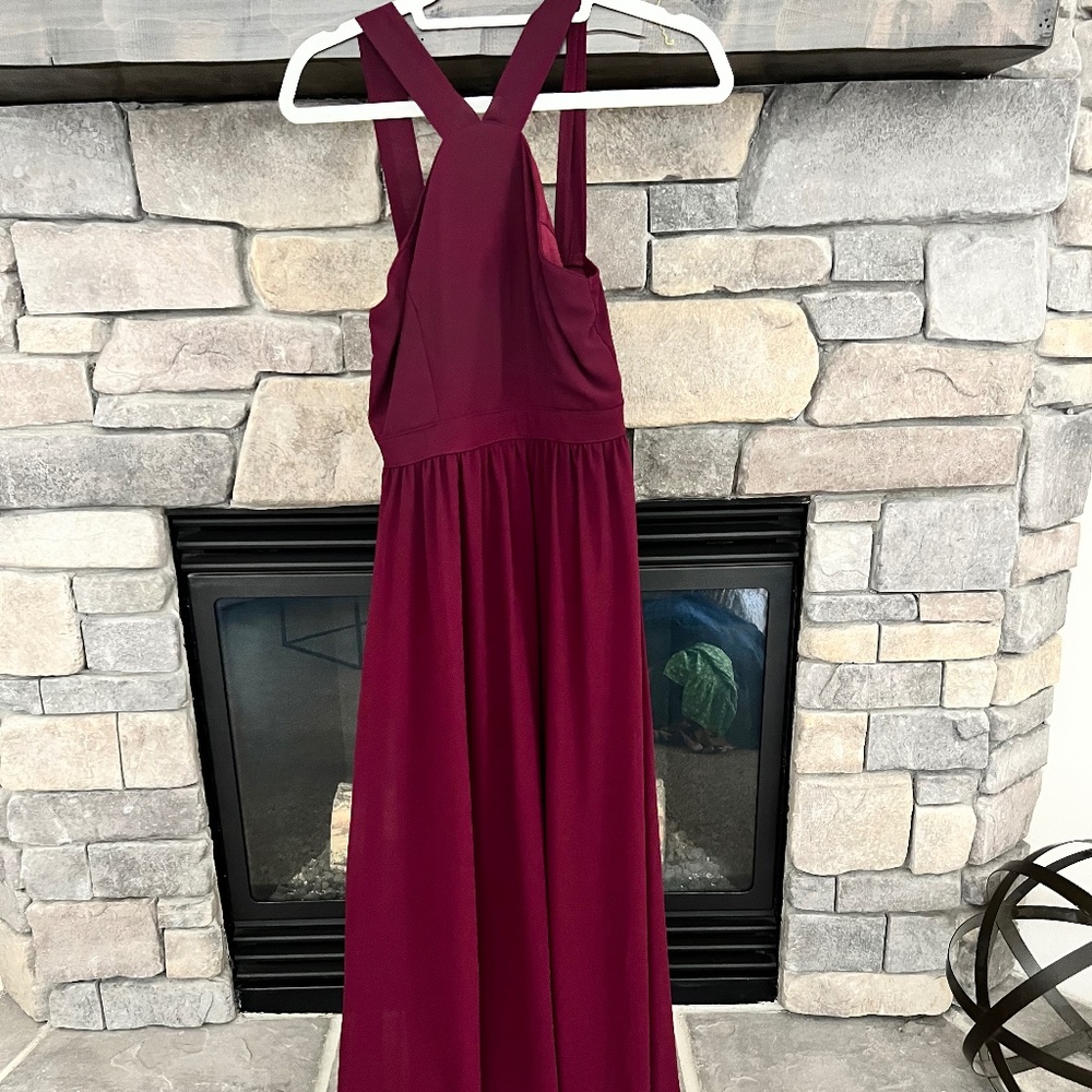 Lulu's Burgundy Maxi Dress